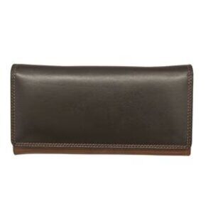 RFID Leather Flap Over Wallet